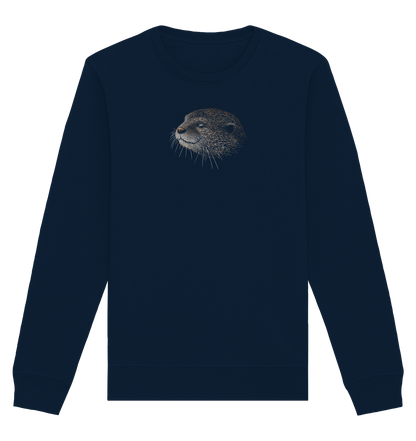 Otter Bleistift Zeichnung KritzelKunst - Organic Basic Unisex Sweatshirt