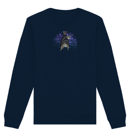 Fledermaus in blauer Nacht - Organic Basic Unisex Sweatshirt