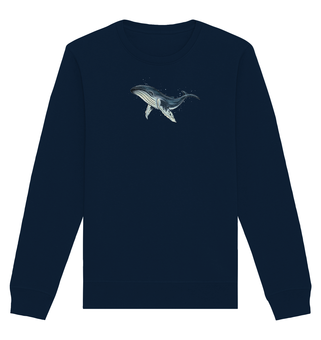 Tiefsee Ozean-Riese Buckelwal - Organic Basic Unisex Sweatshirt
