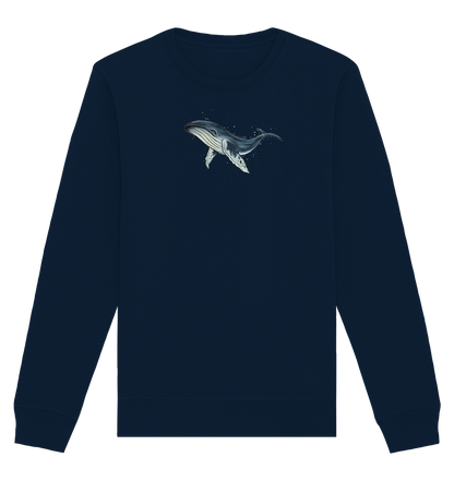 Tiefsee Ozean-Riese Buckelwal - Organic Basic Unisex Sweatshirt