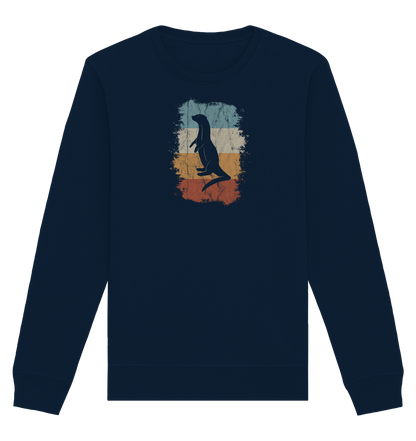 Retro Otter Fischotter Silhouette - Organic Basic Unisex Sweatshirt