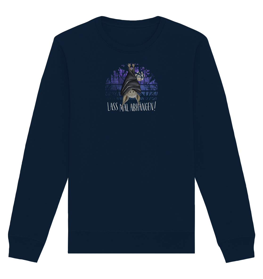 Lass mal abhängen Fledermaus - Organic Basic Unisex Sweatshirt