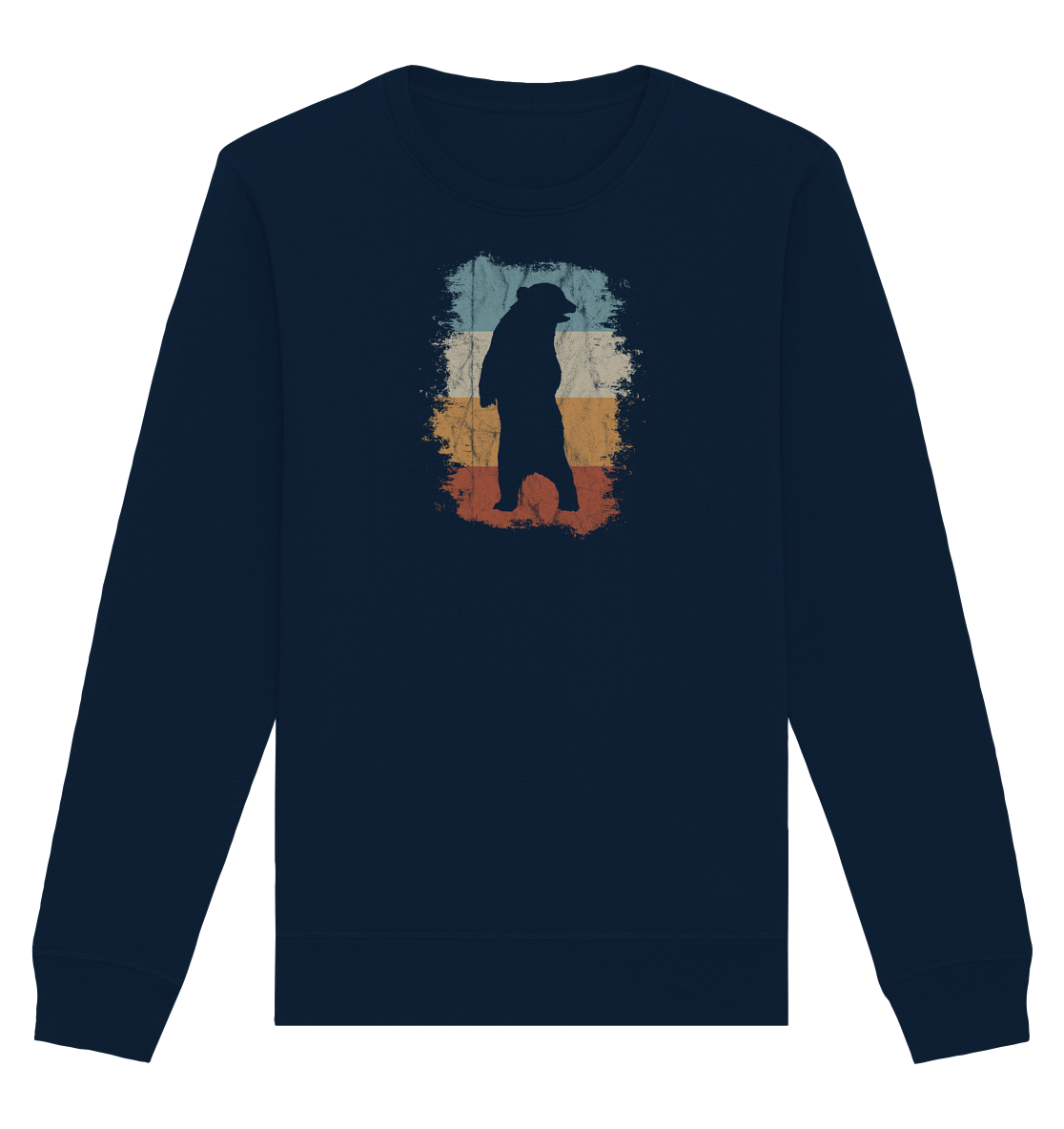 Retro Bären-Silhouette - Organic Basic Unisex Sweatshirt