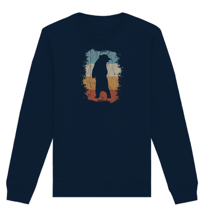 Retro Bären-Silhouette - Organic Basic Unisex Sweatshirt