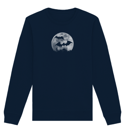 Fledermaus Silhouetten bei Vollmond - Organic Basic Unisex Sweatshirt