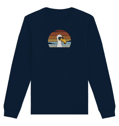 Cool lässige Retro Möwe - Organic Basic Unisex Sweatshirt
