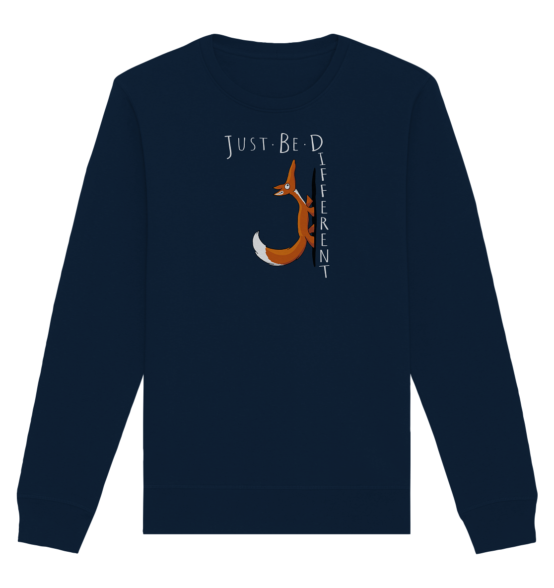 Just Be Different | Sei Anders, kleiner Fuchs - Organic Basic Unisex Sweatshirt