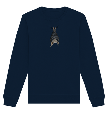 Lustig chillende Fledermaus - Organic Basic Unisex Sweatshirt