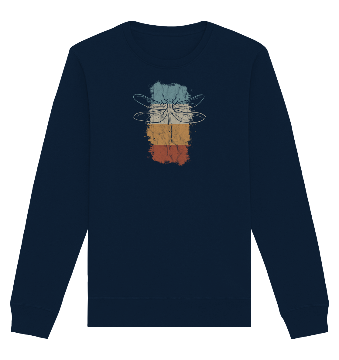 Retro Kunst Libelle | Vintage Dragonfly - Organic Basic Unisex Sweatshirt