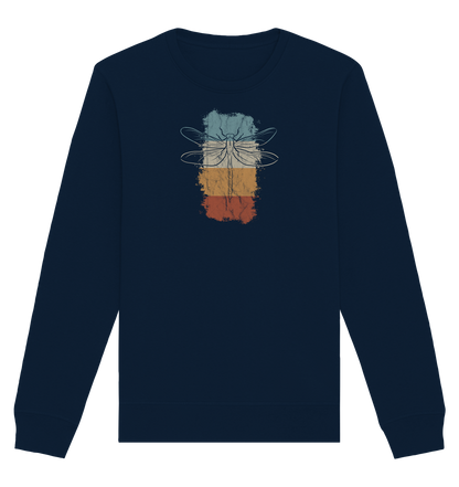 Retro Kunst Libelle | Vintage Dragonfly - Organic Basic Unisex Sweatshirt
