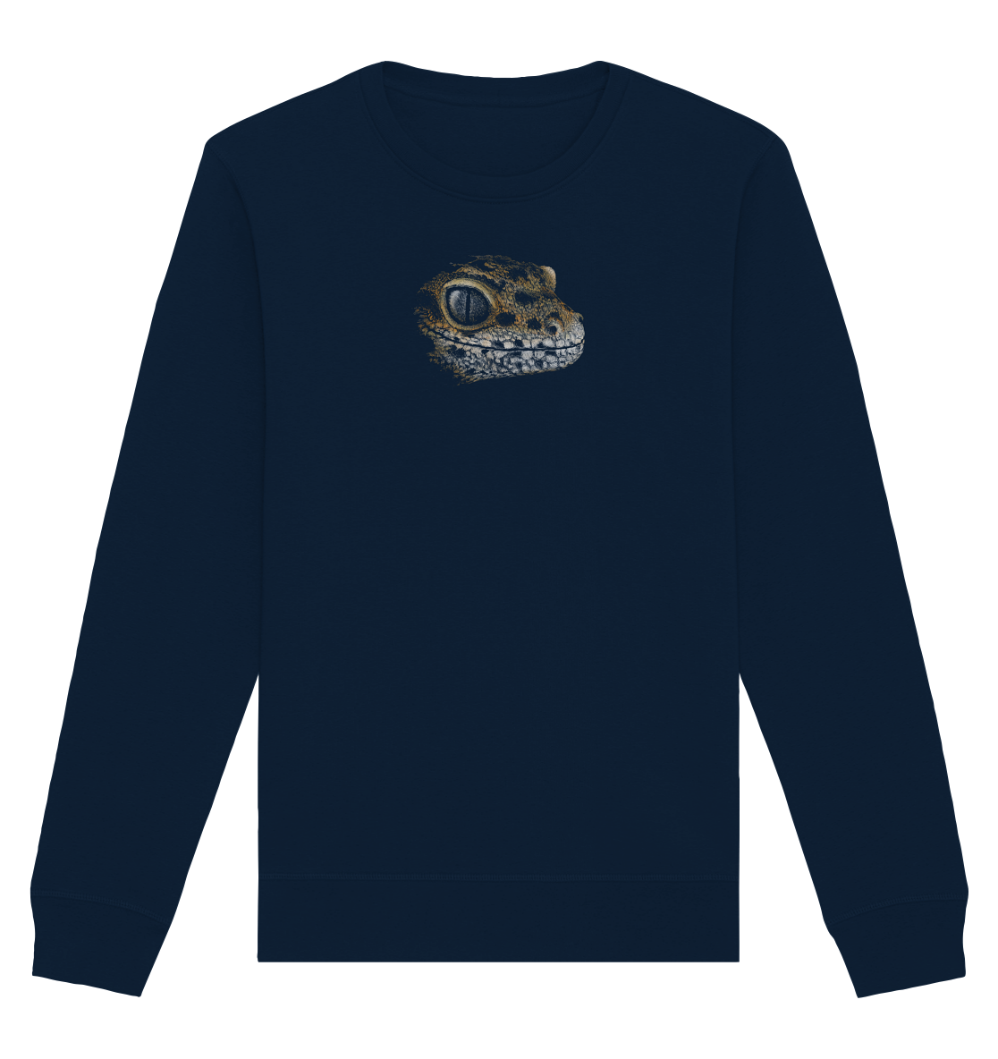Leopard Gecko Skizze Kritzelkunst - Organic Basic Unisex Sweatshirt