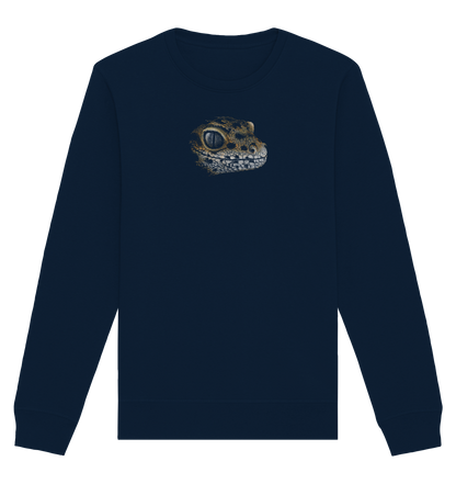 Leopard Gecko Skizze Kritzelkunst - Organic Basic Unisex Sweatshirt