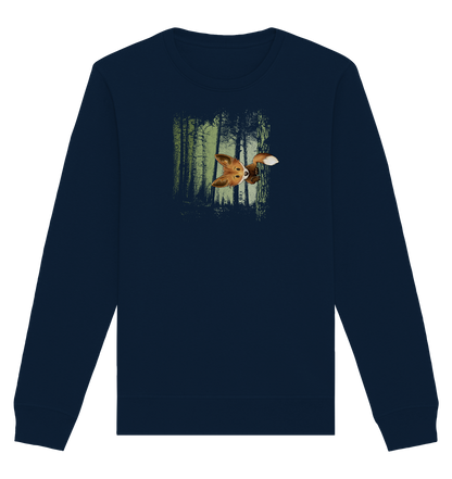 Fuchs im Zwielicht-Wald - Organic Basic Unisex Sweatshirt
