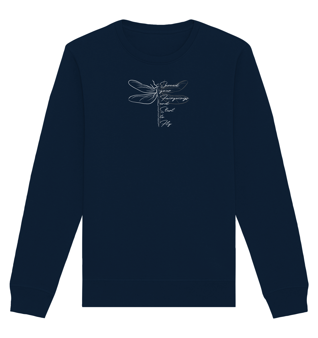 Breite die Flügel aus und flieg los | Libelle - Organic Basic Unisex Sweatshirt