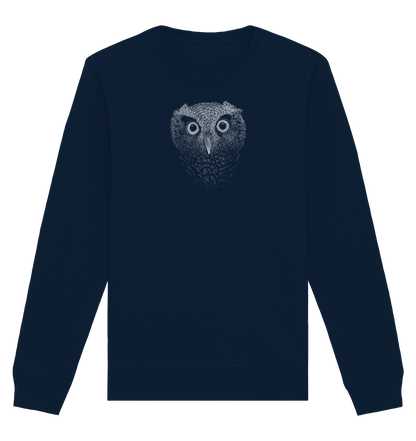 Eule Kritzelkunst Illustration - Organic Basic Unisex Sweatshirt