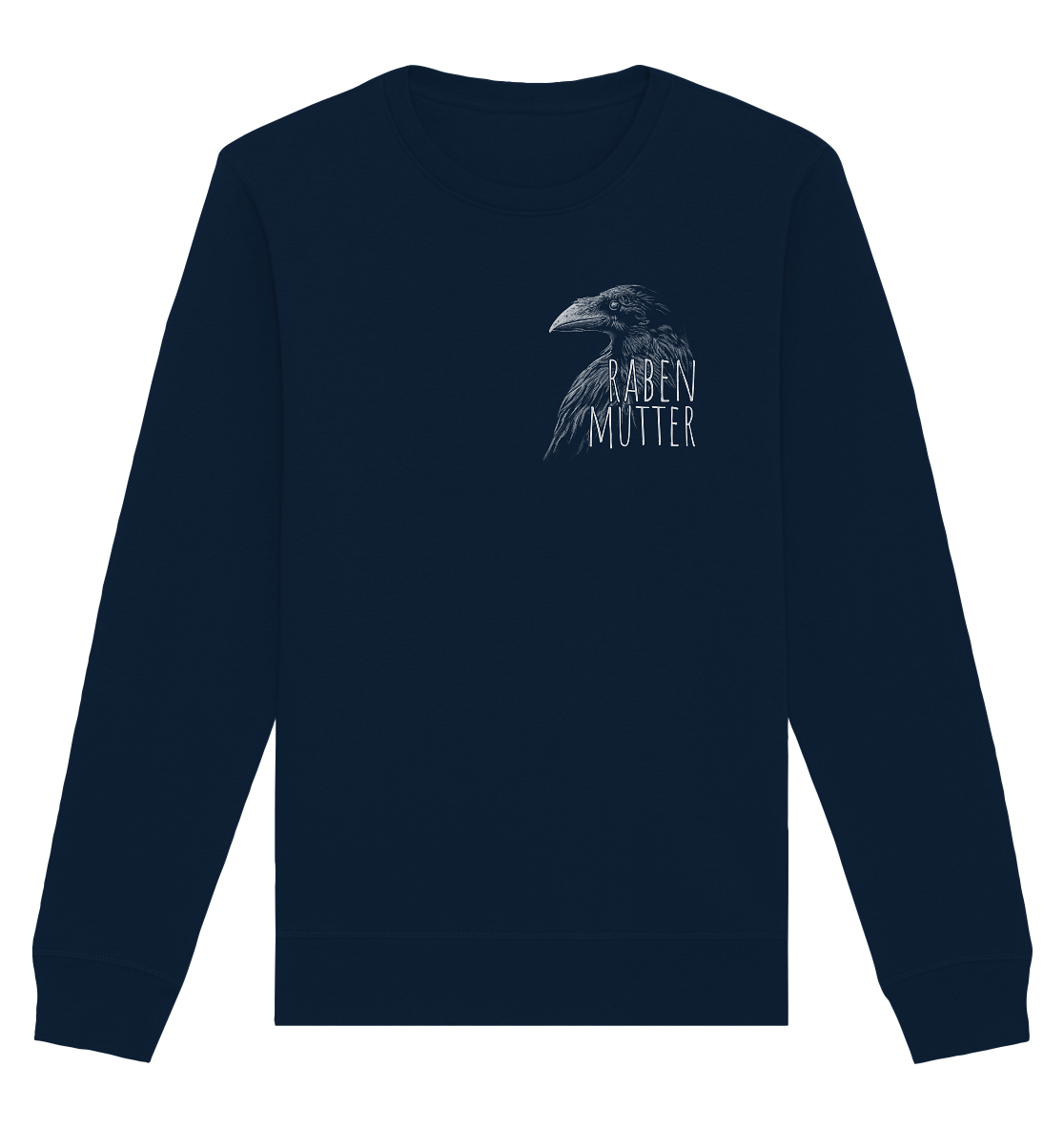 Rabenmutter schwarze Krähe Rabe - Organic Basic Unisex Sweatshirt