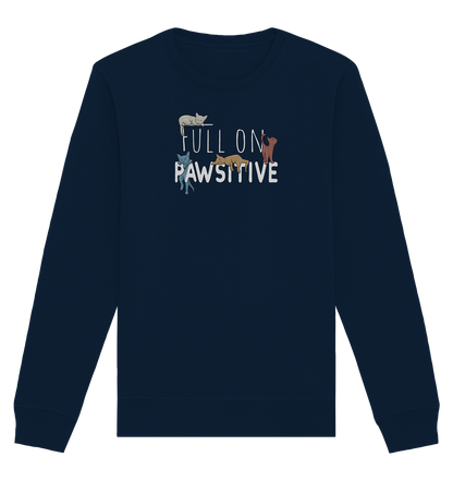 Full On Pawsitive! Gechillte Katzen - Organic Basic Unisex Sweatshirt