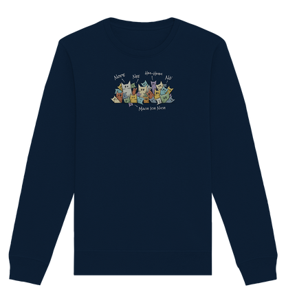 Nope, Nee, Nö Katzen - Organic Basic Unisex Sweatshirt