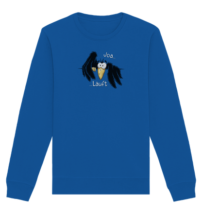 Joa Läuft Krähe gechillter Rabe - Organic Basic Unisex Sweatshirt