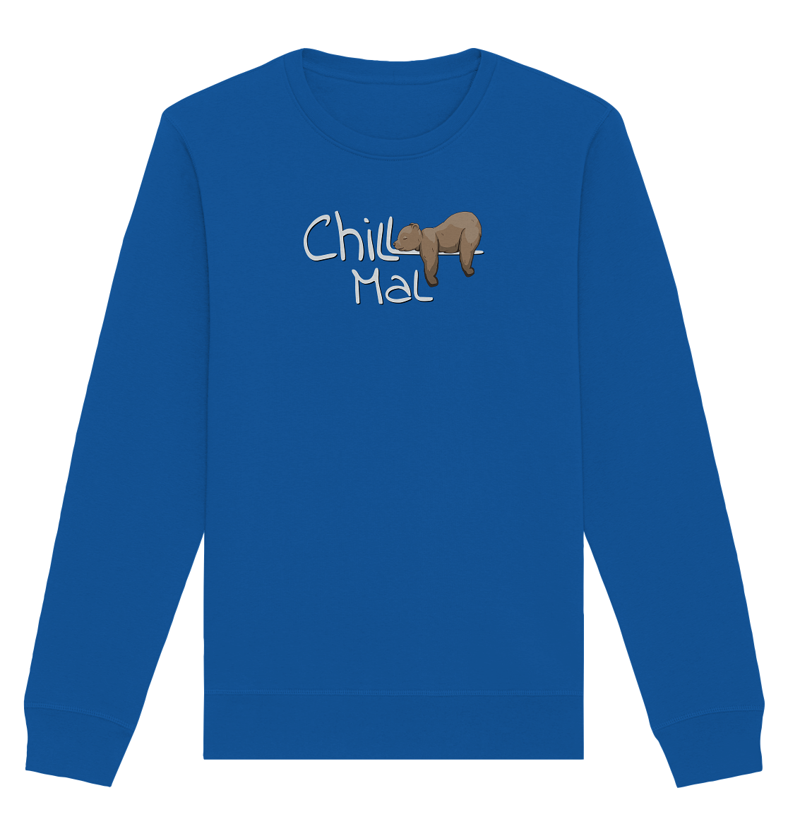 Chill Mal schläfriger Braunbär - Organic Basic Unisex Sweatshirt