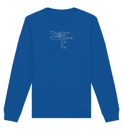 Breite die Flügel aus und flieg los | Libelle - Organic Basic Unisex Sweatshirt