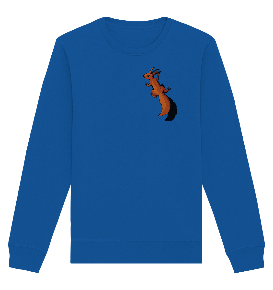 Süßes Eichhörnchen klettert - Organic Basic Unisex Sweatshirt
