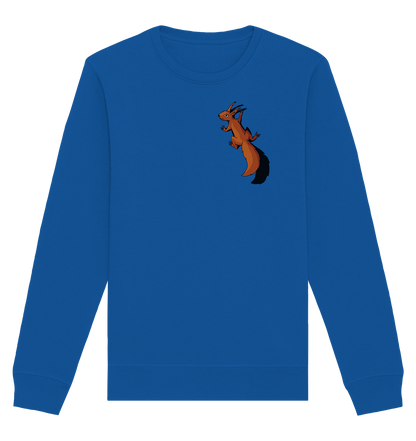 Süßes Eichhörnchen klettert - Organic Basic Unisex Sweatshirt