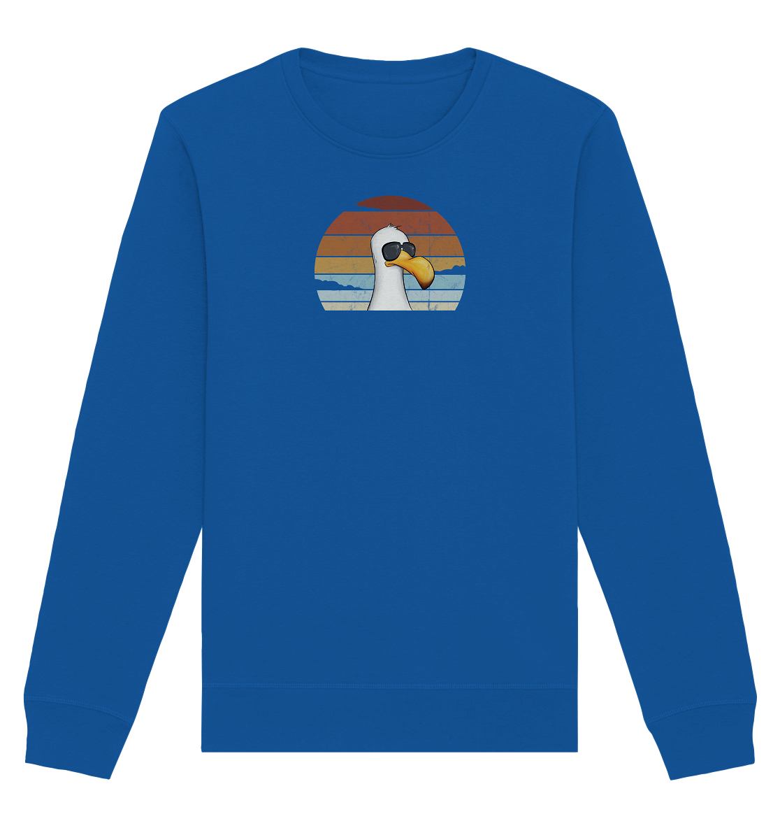 Cool lässige Retro Möwe - Organic Basic Unisex Sweatshirt