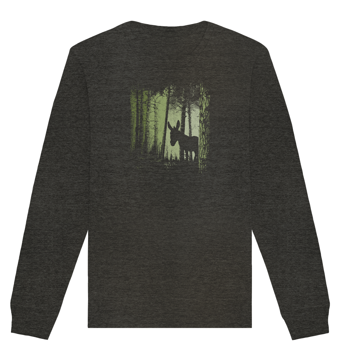 Esel im Zwielicht-Wald - Organic Basic Unisex Sweatshirt