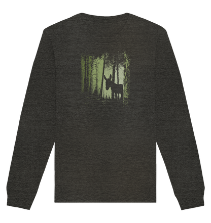 Esel im Zwielicht-Wald - Organic Basic Unisex Sweatshirt