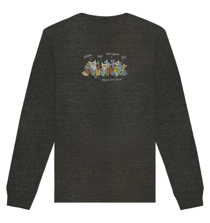 Nope, Nee, Nö Katzen - Organic Basic Unisex Sweatshirt
