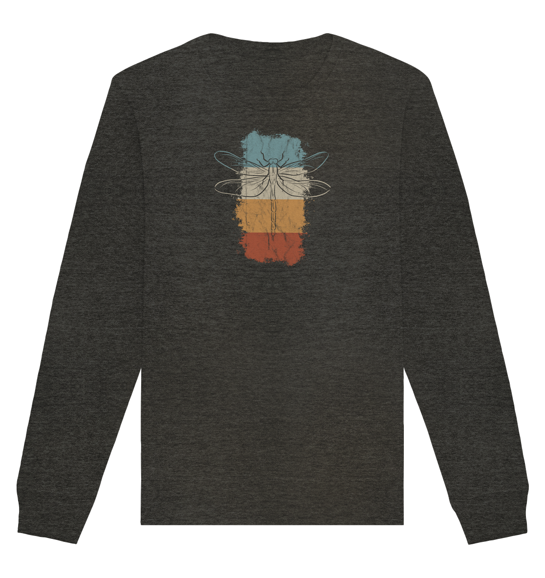 Retro Kunst Libelle | Vintage Dragonfly - Organic Basic Unisex Sweatshirt