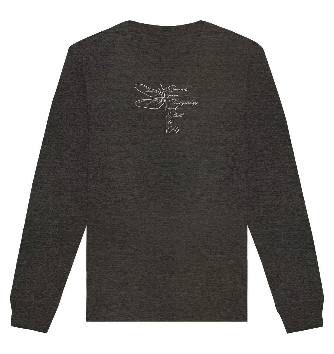 Breite die Flügel aus und flieg los | Libelle - Organic Basic Unisex Sweatshirt