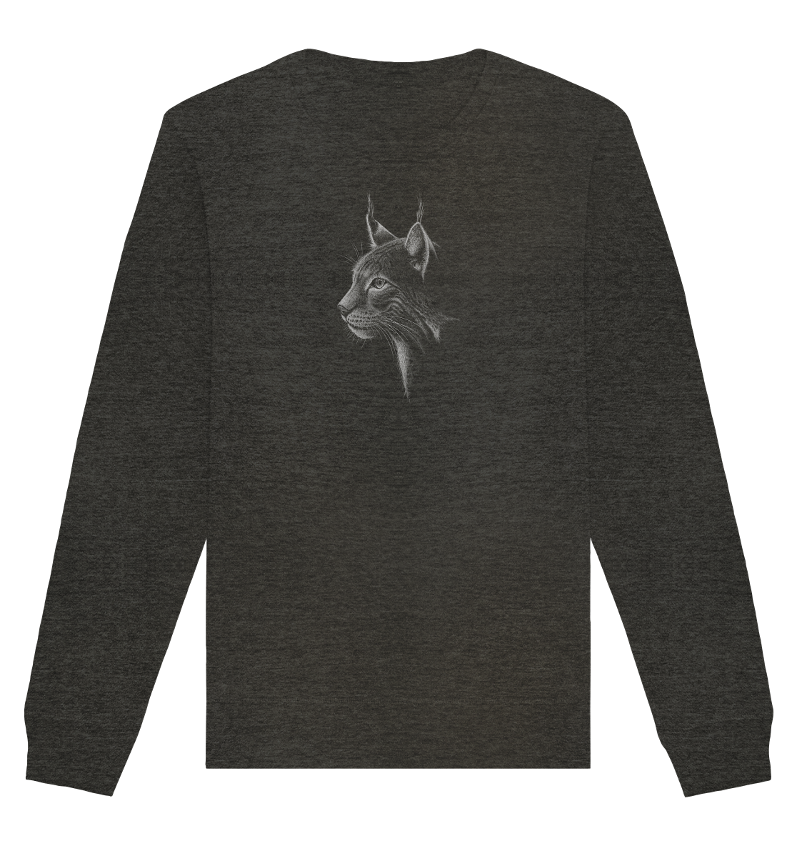 Luchs Kritzelkunst Wildkatze Illustration - Organic Basic Unisex Sweatshirt