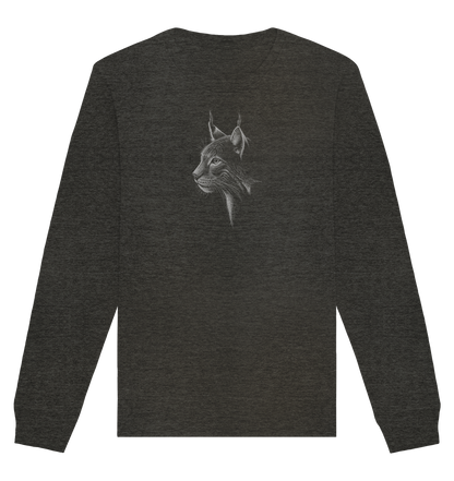 Luchs Kritzelkunst Wildkatze Illustration - Organic Basic Unisex Sweatshirt
