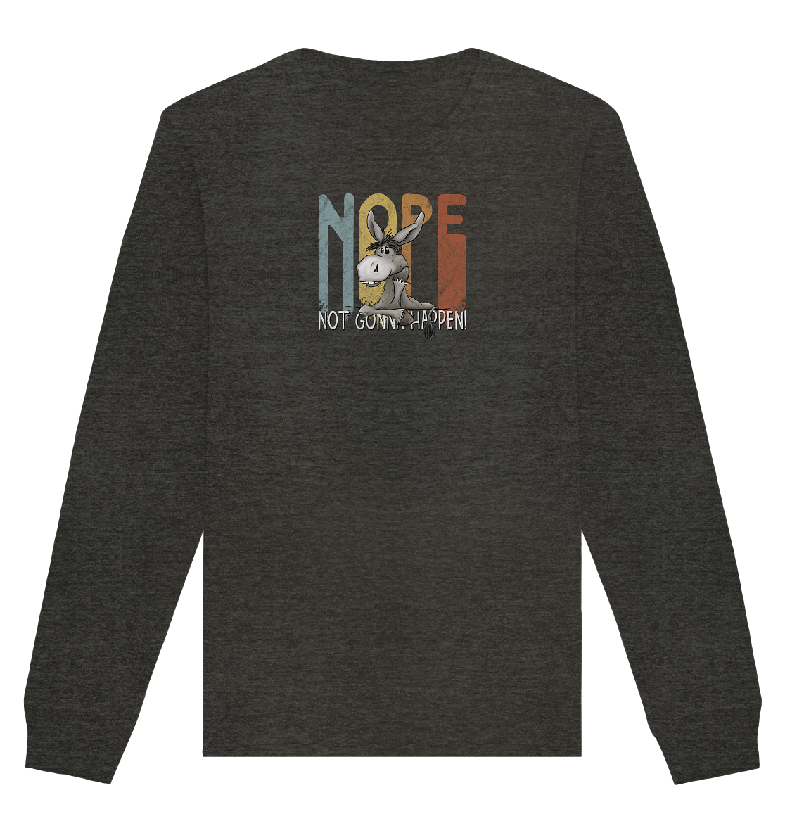Nope | bockiger Esel - Organic Basic Unisex Sweatshirt