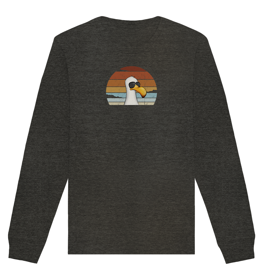 Cool lässige Retro Möwe - Organic Basic Unisex Sweatshirt