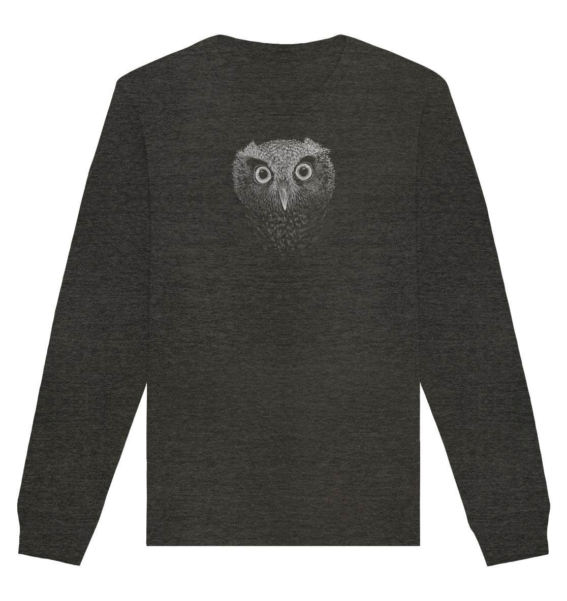 Eule Kritzelkunst Illustration - Organic Basic Unisex Sweatshirt