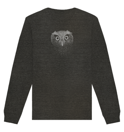 Eule Kritzelkunst Illustration - Organic Basic Unisex Sweatshirt