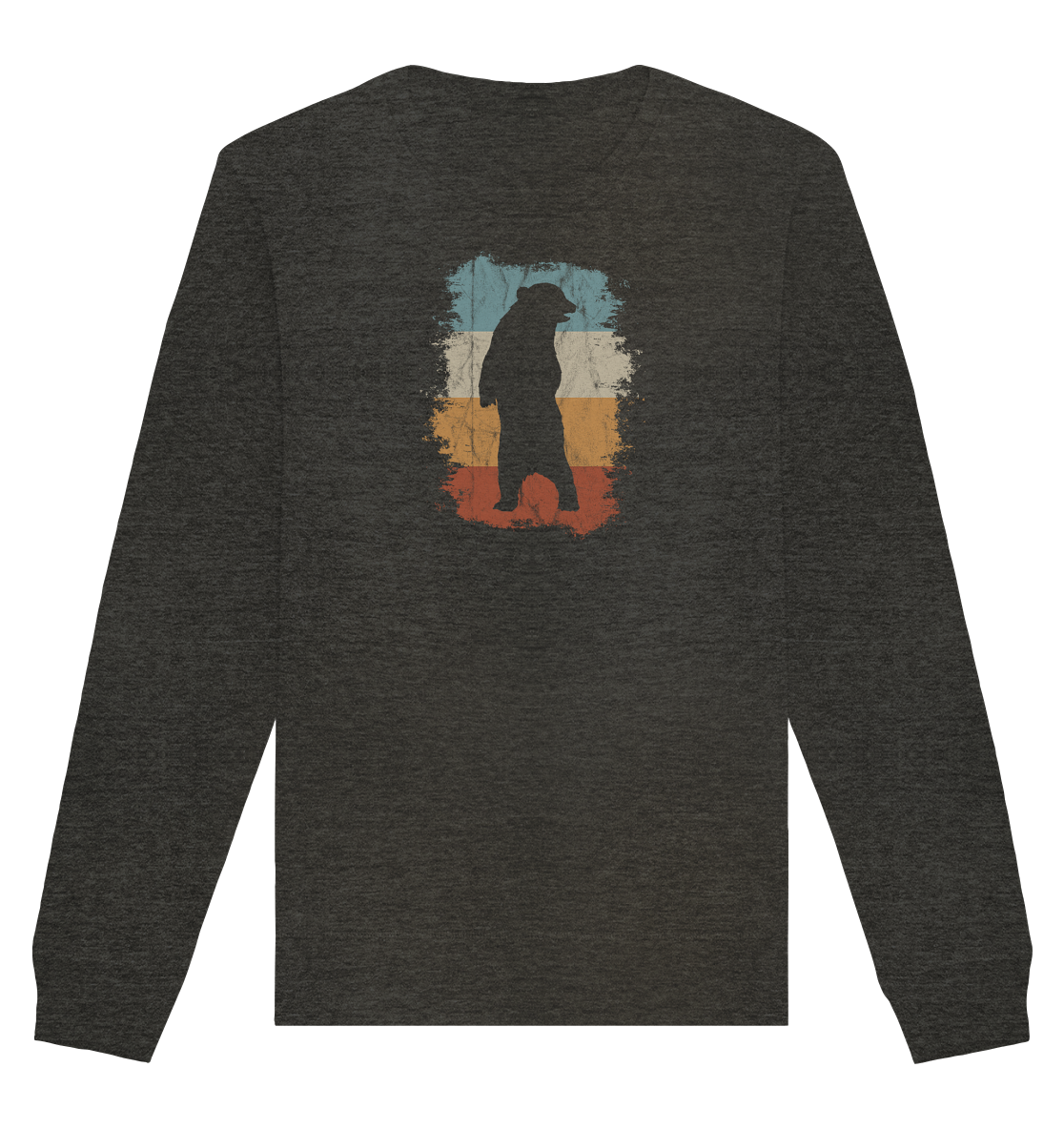 Retro Bären-Silhouette - Organic Basic Unisex Sweatshirt