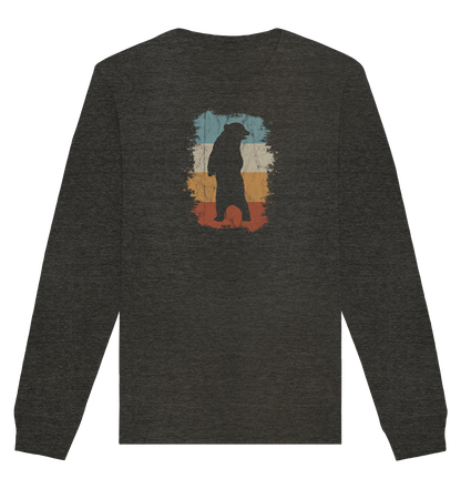 Retro Bären-Silhouette - Organic Basic Unisex Sweatshirt