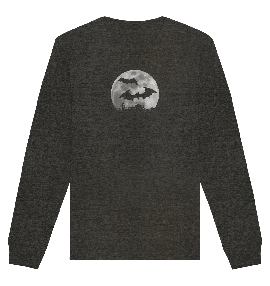 Fledermaus Silhouetten bei Vollmond - Organic Basic Unisex Sweatshirt