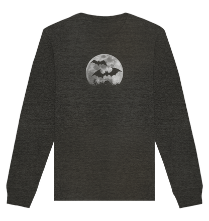 Fledermaus Silhouetten bei Vollmond - Organic Basic Unisex Sweatshirt