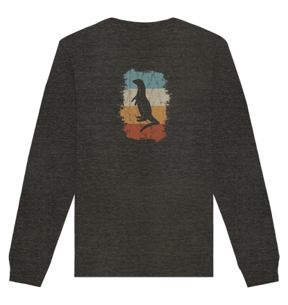Retro Otter Fischotter Silhouette - Organic Basic Unisex Sweatshirt