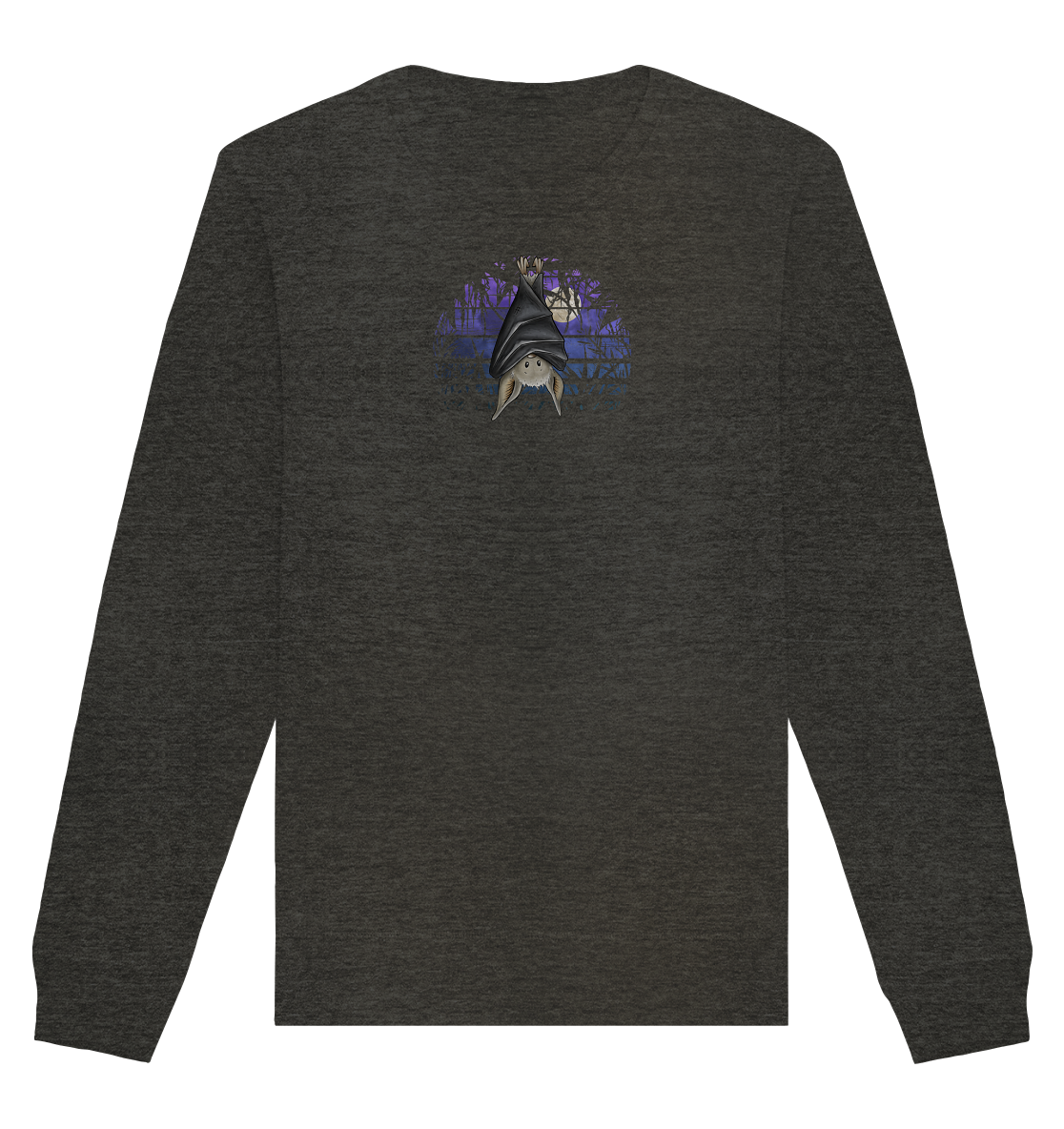 Fledermaus in blauer Nacht - Organic Basic Unisex Sweatshirt