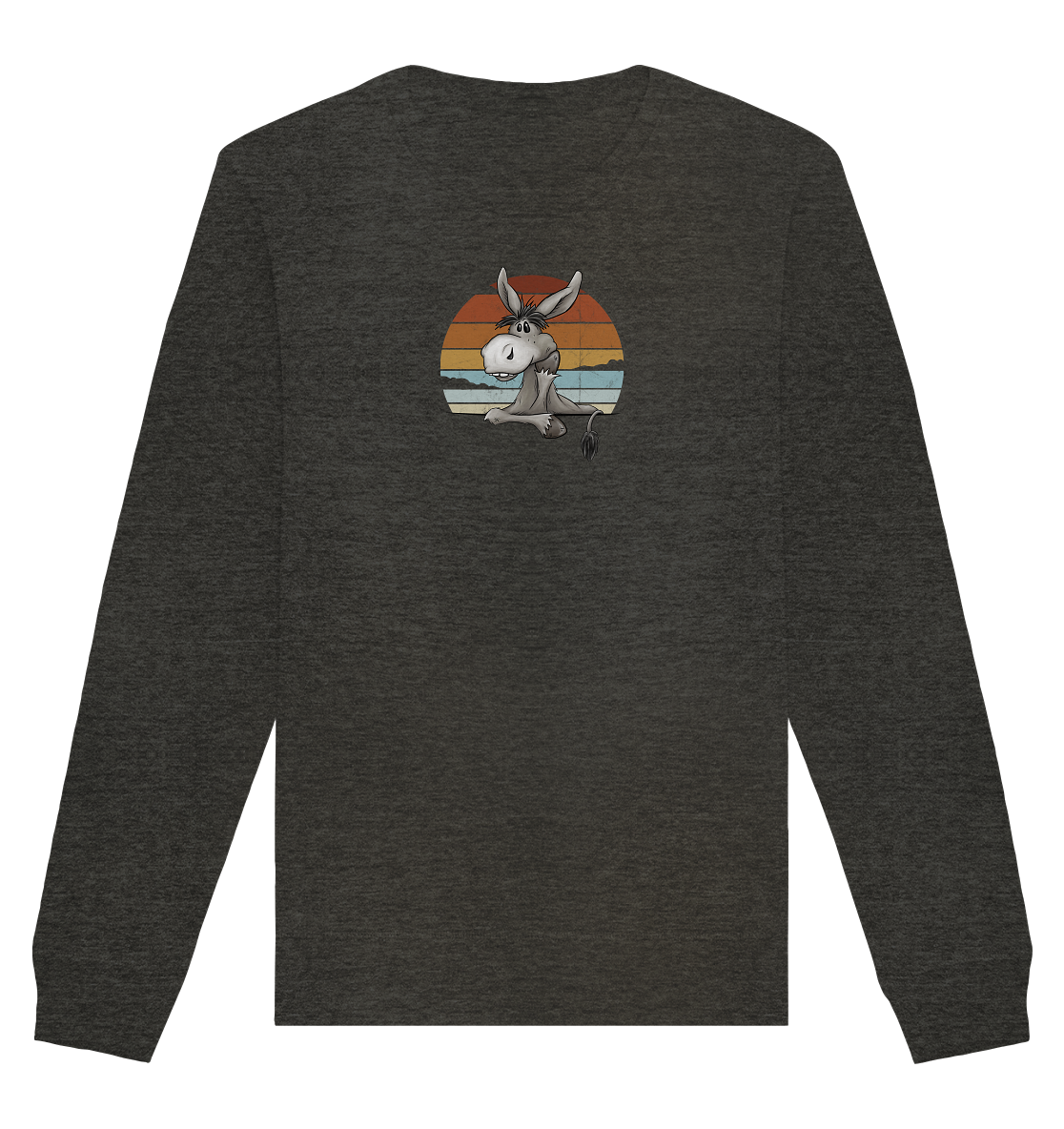 Lässiges Maultier Retro Esel - Organic Basic Unisex Sweatshirt