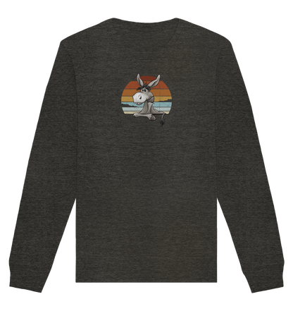 Lässiges Maultier Retro Esel - Organic Basic Unisex Sweatshirt