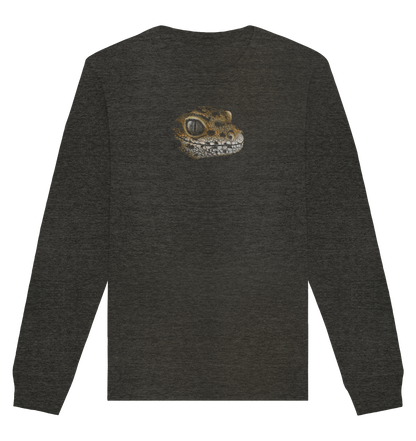 Leopard Gecko Skizze Kritzelkunst - Organic Basic Unisex Sweatshirt