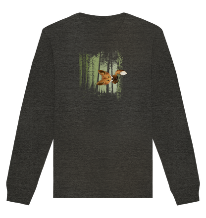 Fuchs im Zwielicht-Wald - Organic Basic Unisex Sweatshirt