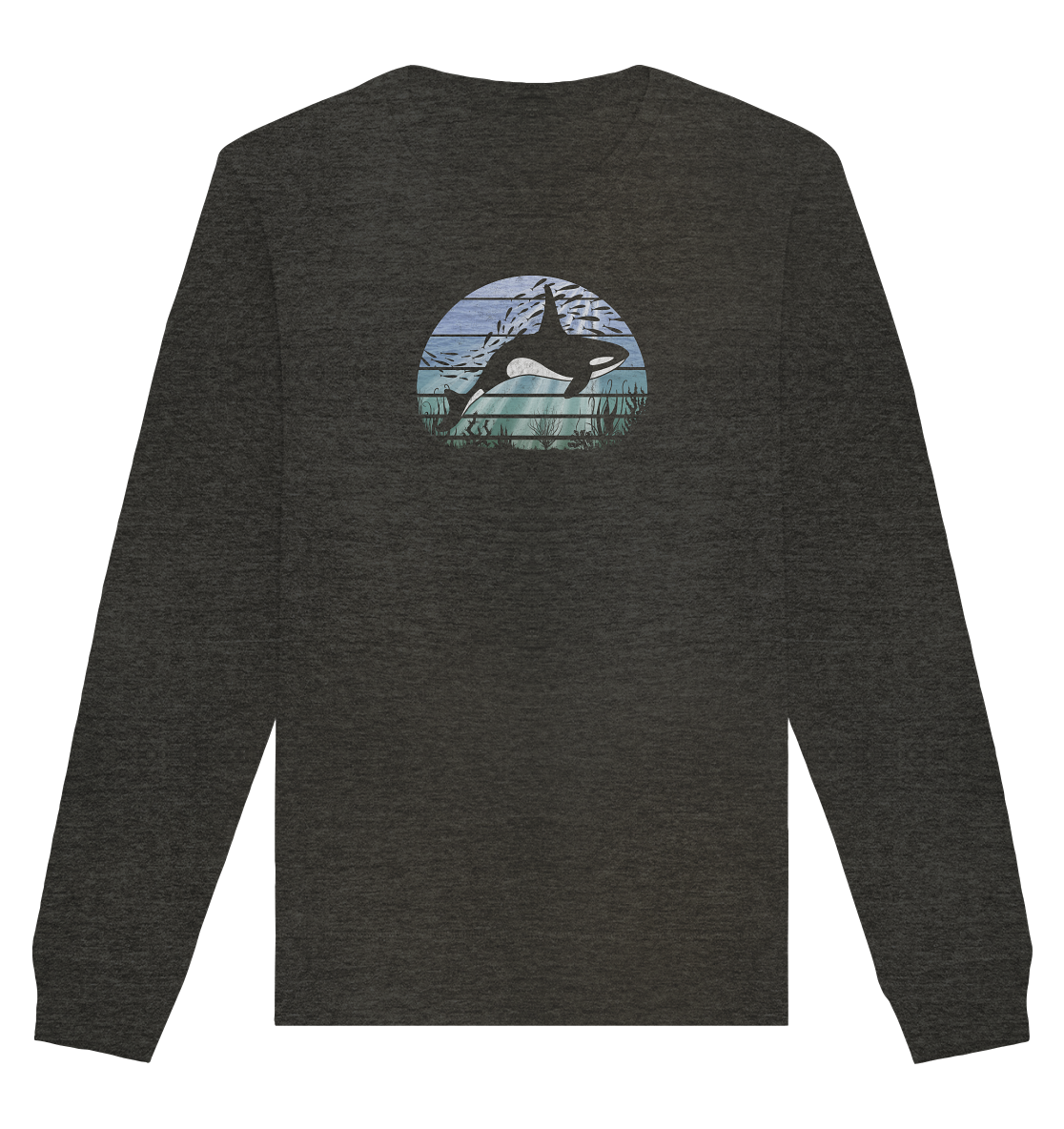 Retro Tiefsee Schwertwal Orca - Organic Basic Unisex Sweatshirt